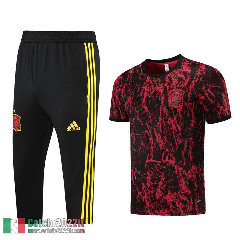 Espagne Maglia T-shirt + Pantaloni cropped rosso 2021 2022 PL78