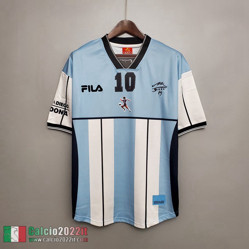 Maradona #10 Retro Maglie Calcio Argentina 2001 RE12