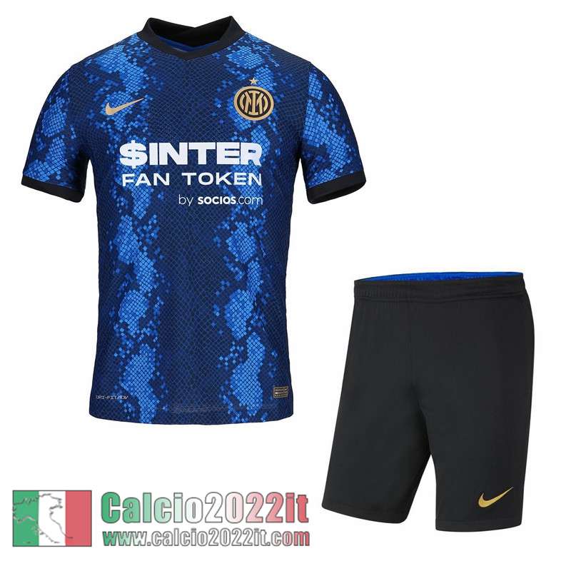 Prima Inter Milan Maglia Calcio Bambini 2021 2022