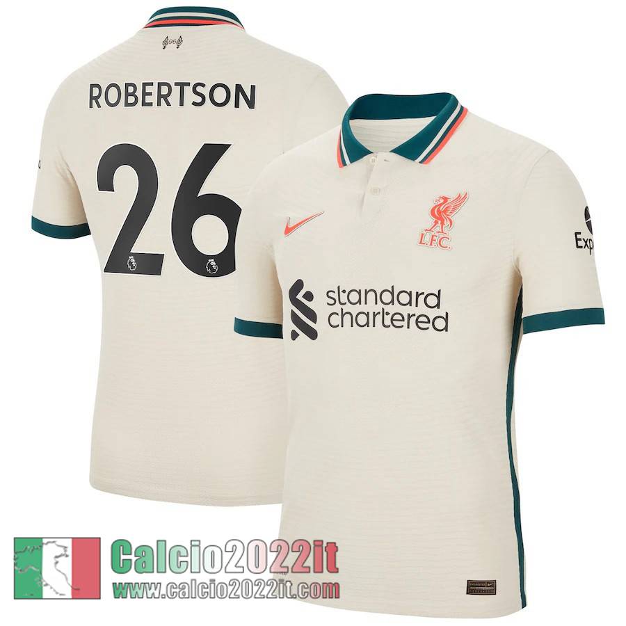 Seconda Liverpool Maglia Calcio Uomo # Robertson 26 2021 2022