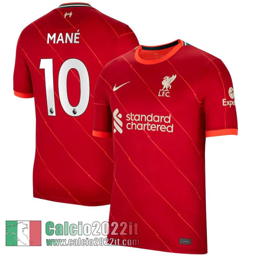Prima Liverpool Maglia Calcio Uomo # Mané 10 2021 2022