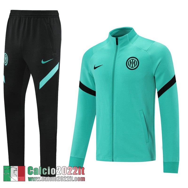 verde Inter Milan Full-Zip Giacca Uomo JK134 2021 2022