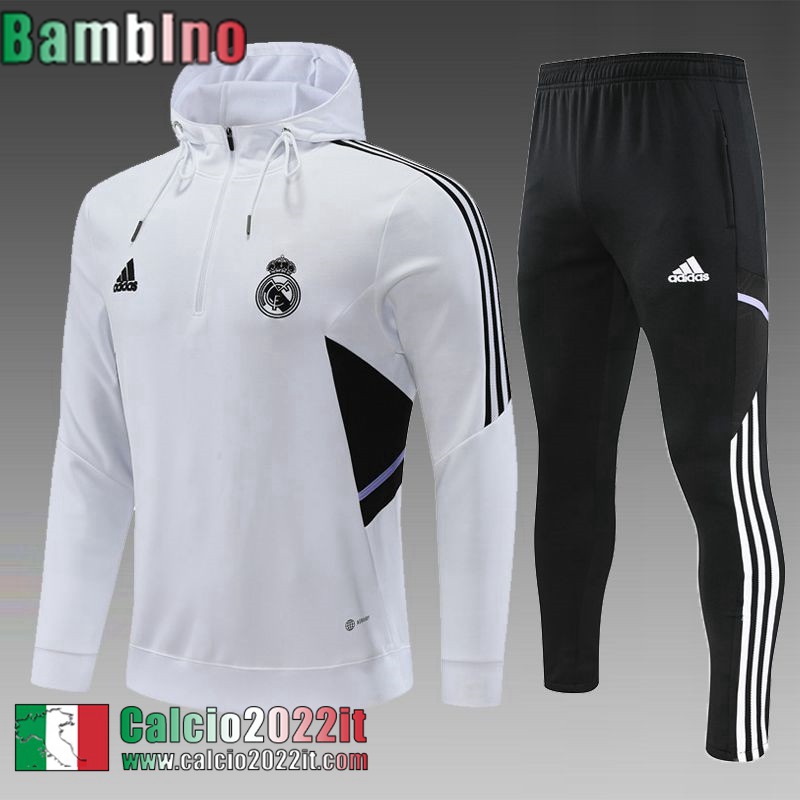 Felpa Sportswear Real Madrid Bianco Bambini 2022 2023 TK386
