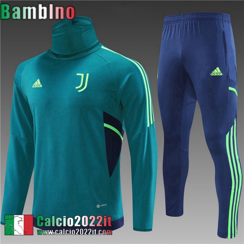 Tute Calcio Juventus verde Bambini 2022 2023 TK425