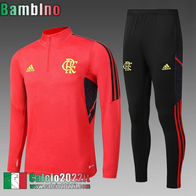 Tute Calcio Flamengo rosso Bambini 2022 2023 TK480