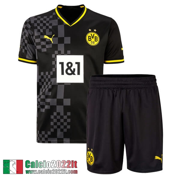 Maglia Calcio Borussia Dortmund Seconda Bambini 2022 2023