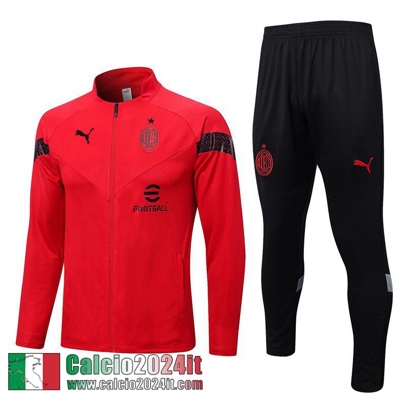 AC Milan Full Zip Giacca rosso Uomo 22 23 JK633