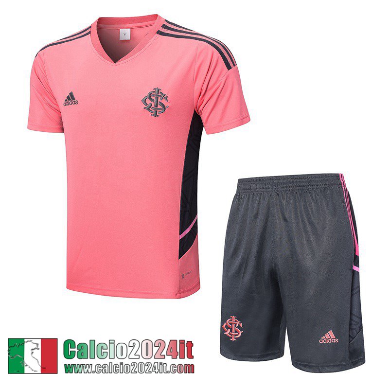 Internacional Tute Calcio T Shirt rosa Uomo 22 23 TG604