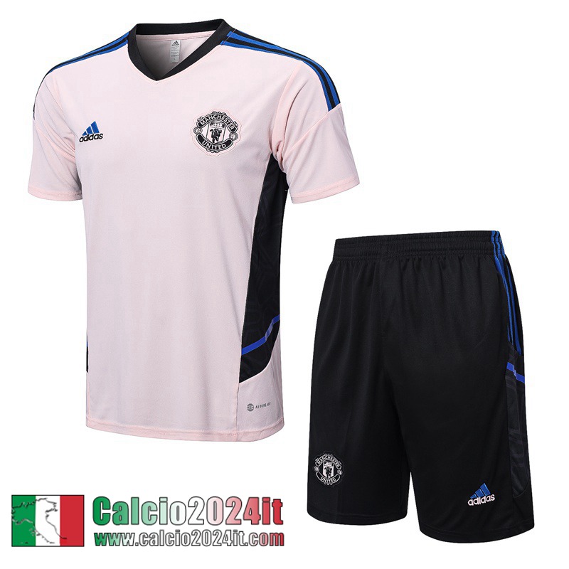 Manchester United Tute Calcio T Shirt rosa Uomo 22 23 TG606