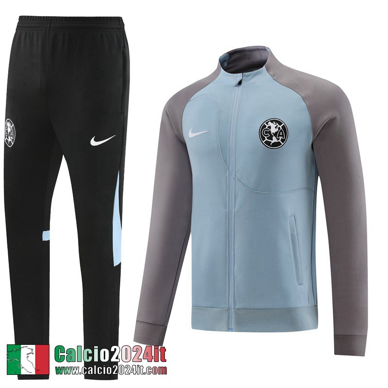 Full Zip Giacca Pumas UNAM blu grigio Uomo 2022 2023 JK647
