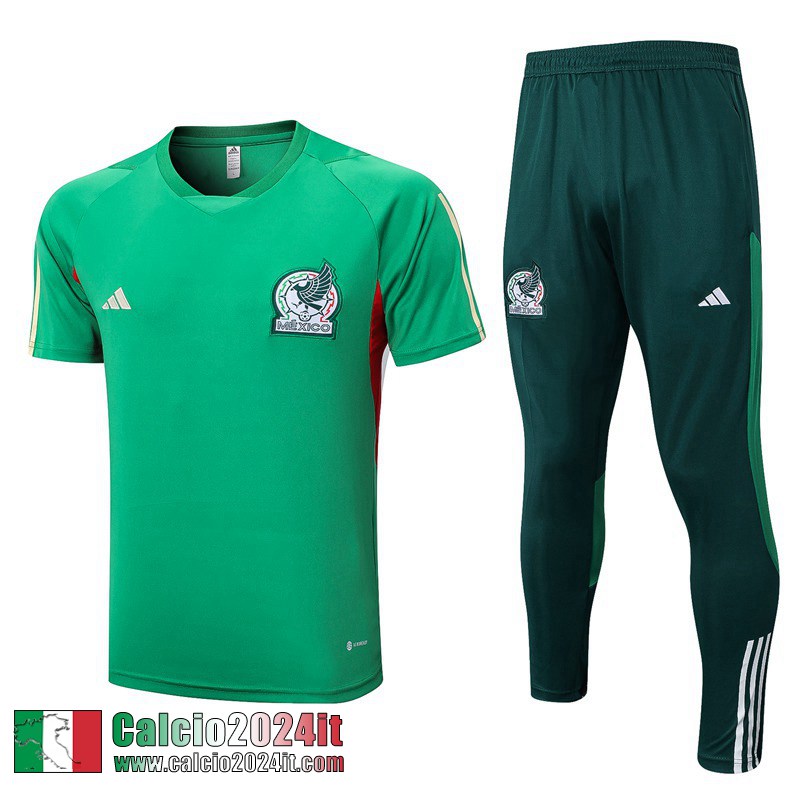 Tute Calcio T Shirt Mexique verde Uomo 2022 2023 TG639