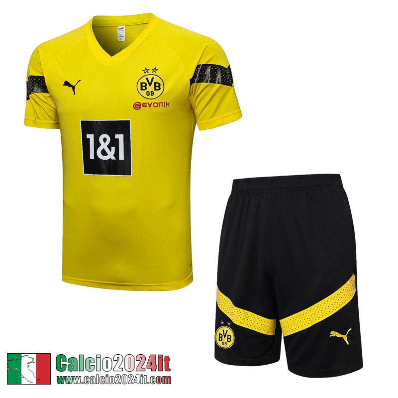 Tute Calcio T Shirt Dortmund giallo Uomo 2022 2023 TG643
