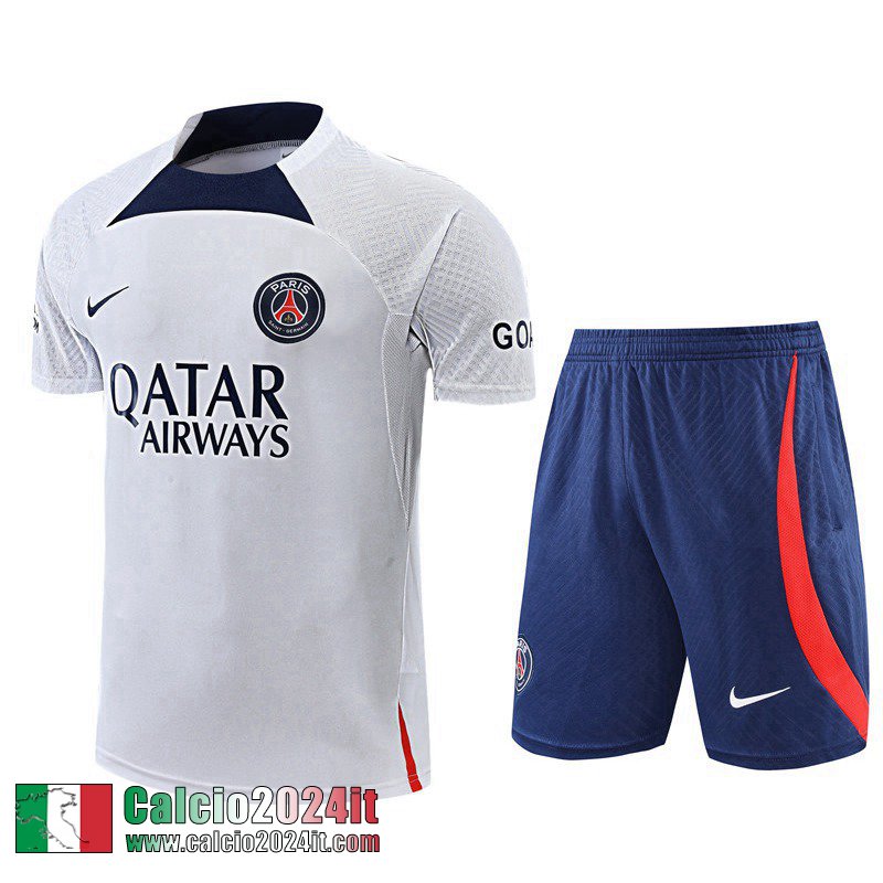 Tute Calcio T Shirt PSG Bianco Uomo 2022 2023 TG680