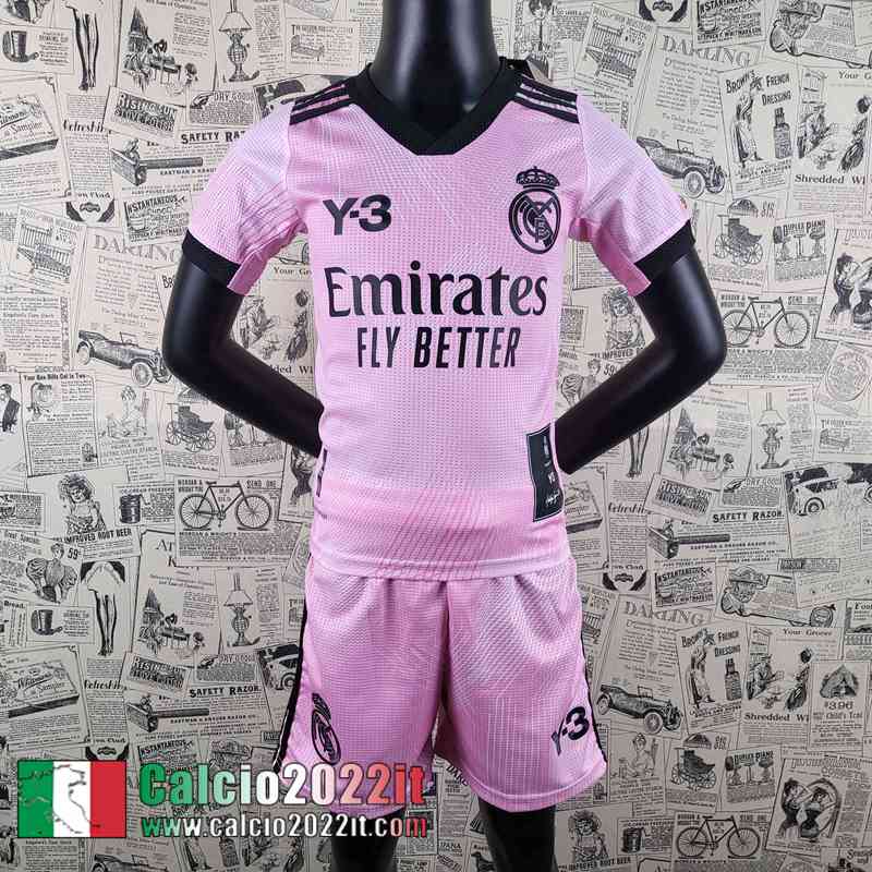 Real Madrid Maglia Calcio Rosa Versione Trapelata Bambini 2022 2023