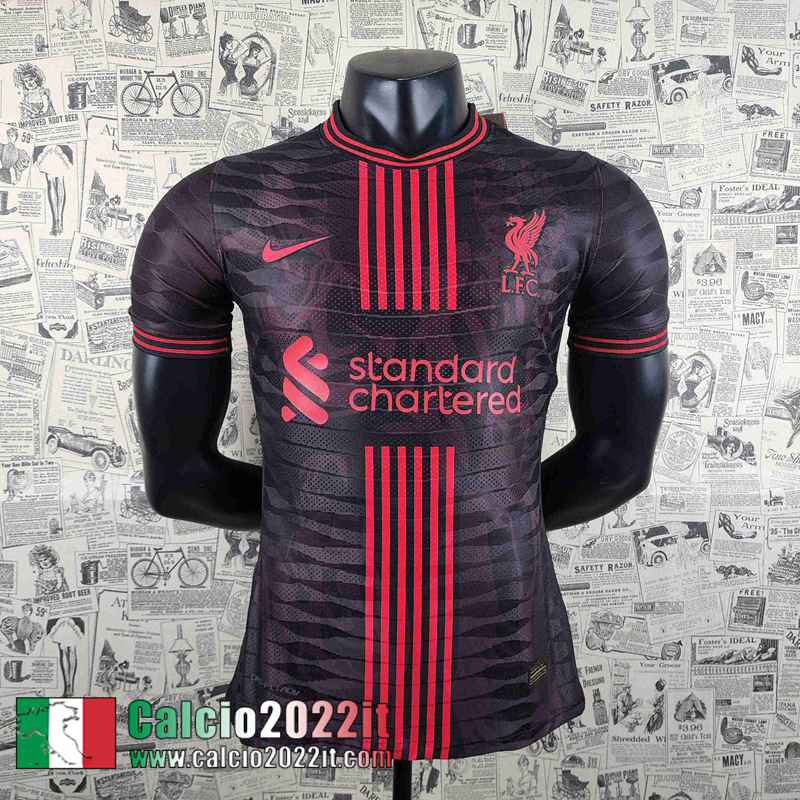 Liverpool T-Shirt Nero rosso Uomo 2022 2023 PL361
