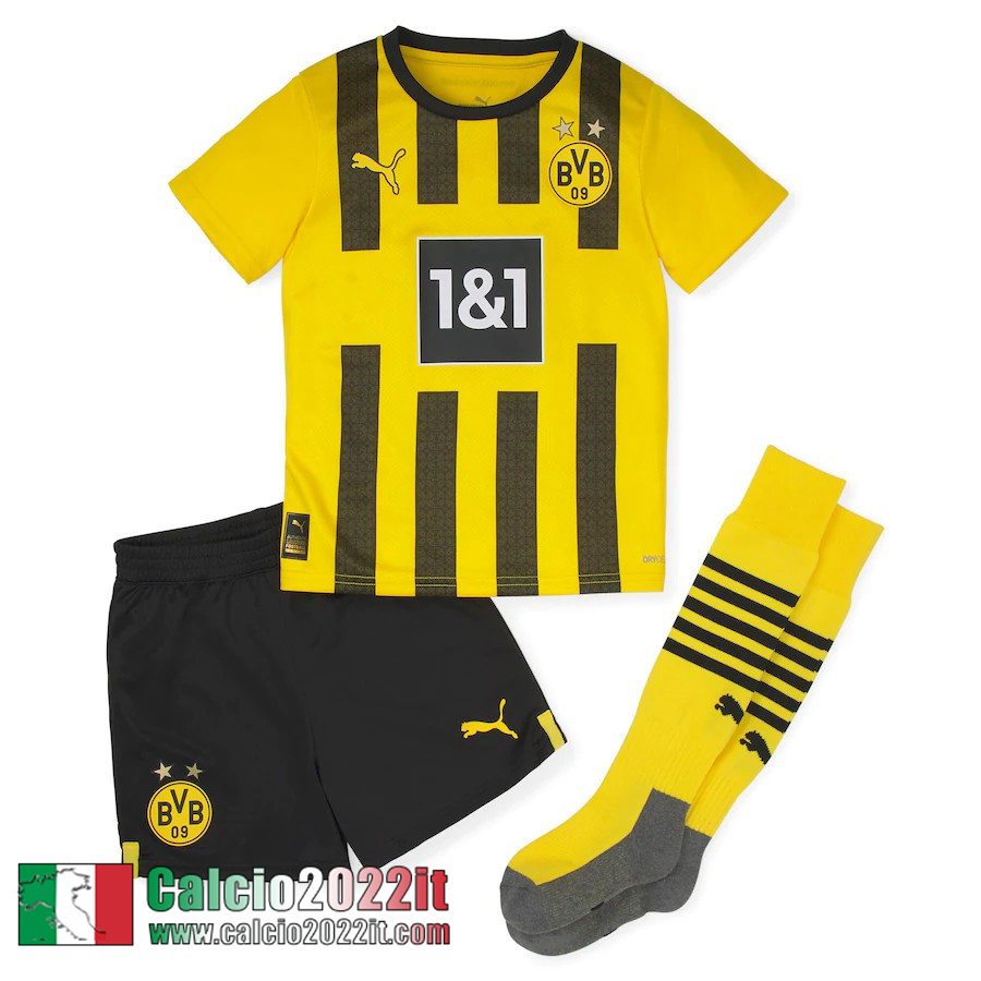 Dortmund Maglia Calcio Prima Bambini 2022 2023
