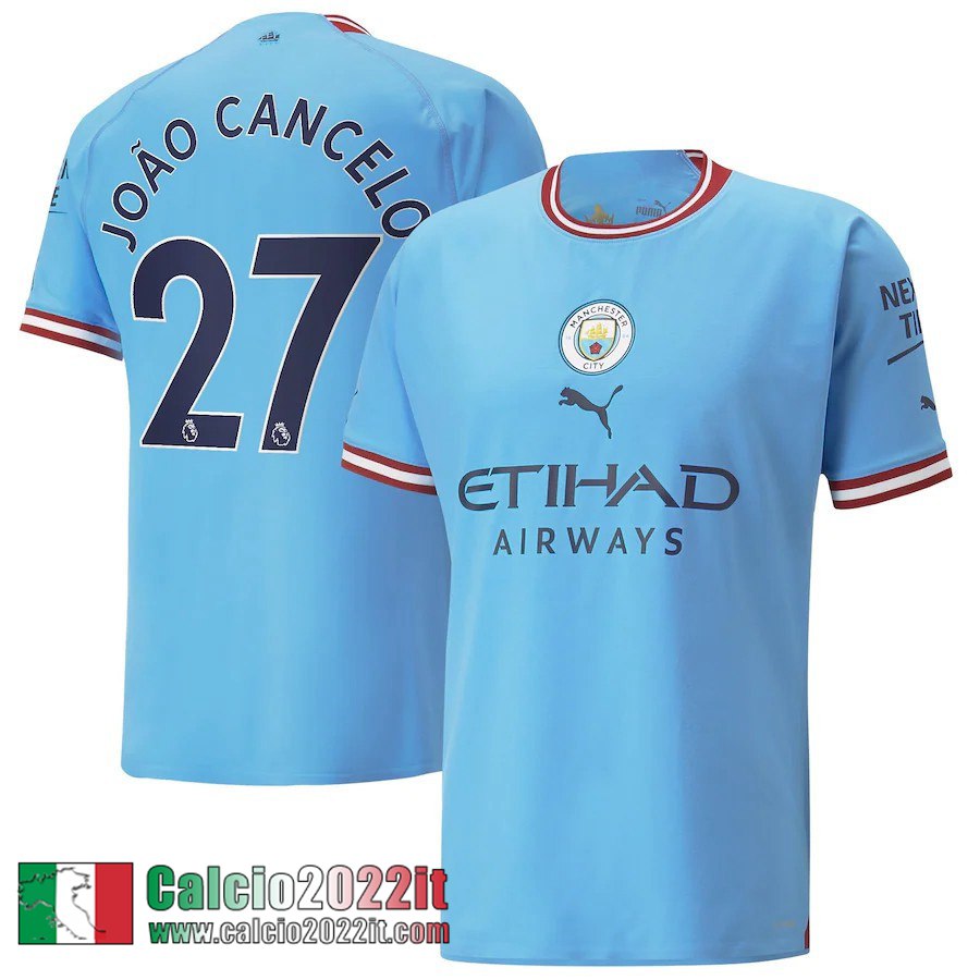 Manchester City Maglia Calcio Prima Uomo 2022 2023 João Cancelo 27