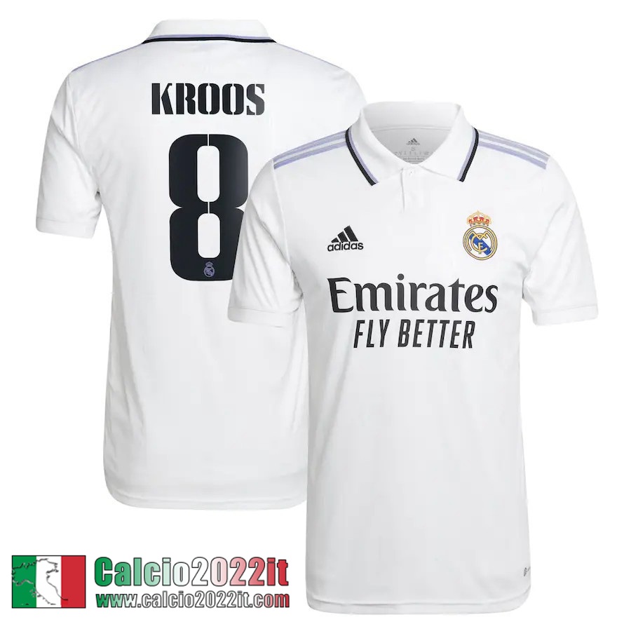 Real Madrid Maglia Calcio Prima Uomo 2022 2023 Kroos 8