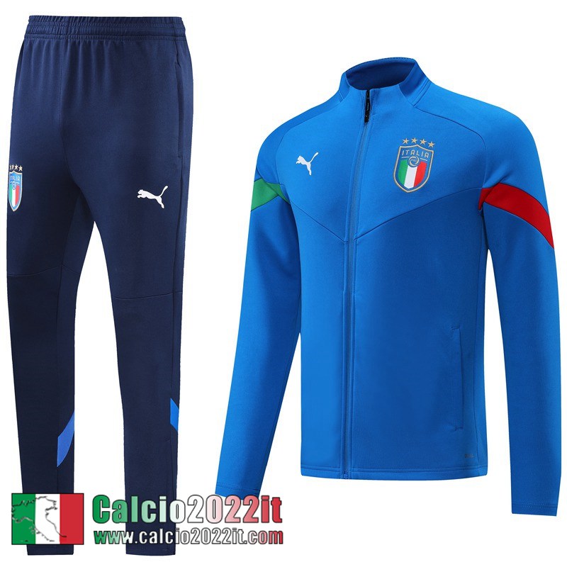 Italia Full Zip Giacca blu Uomo 2022 2023 JK466