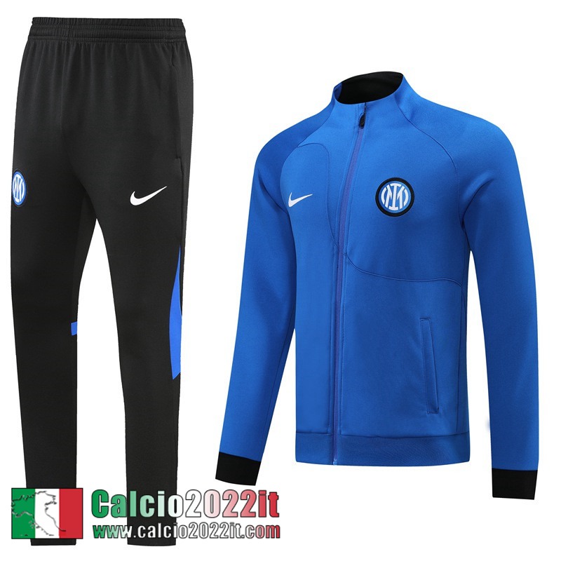 Inter Milan Full Zip Giacca blu Uomo 2022 2023 JK471
