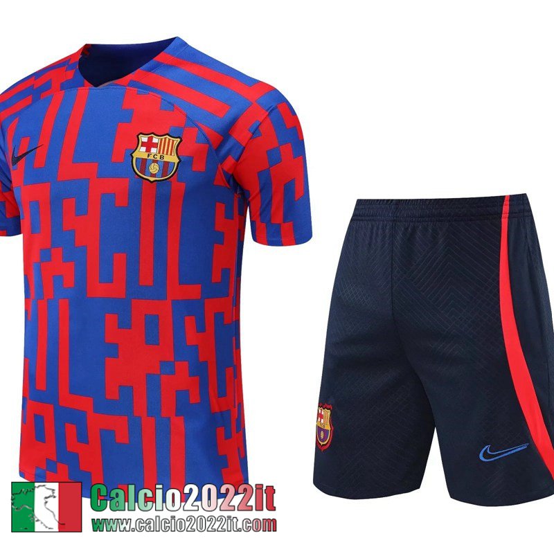 Barcellona Tute Calcio T Shirt Rosso & blu Uomo 2022 2023 TG410