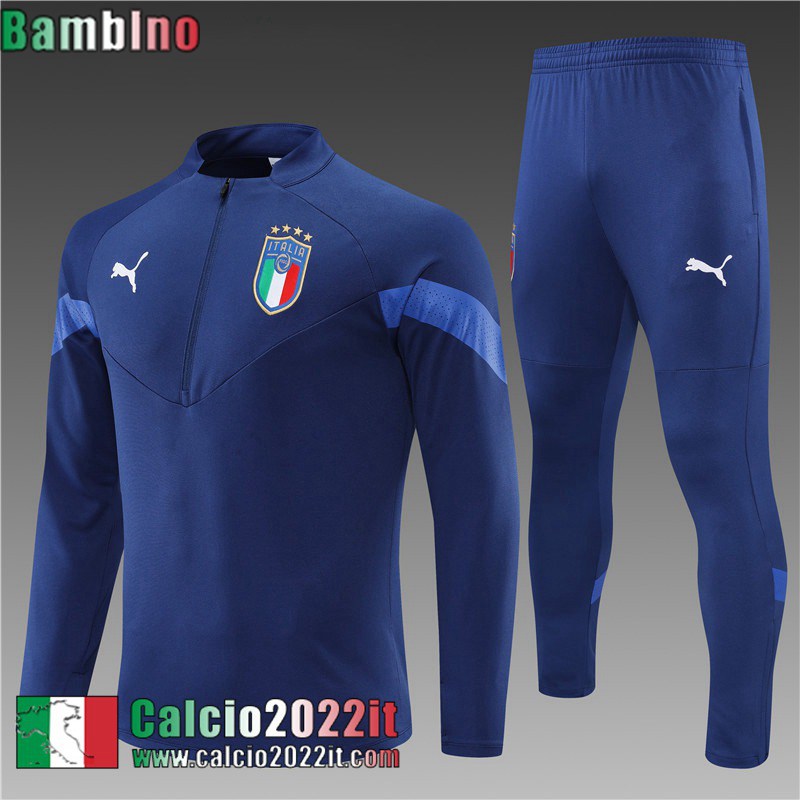 Italia Tute Calcio blu Bambini 2022 2023 TK321
