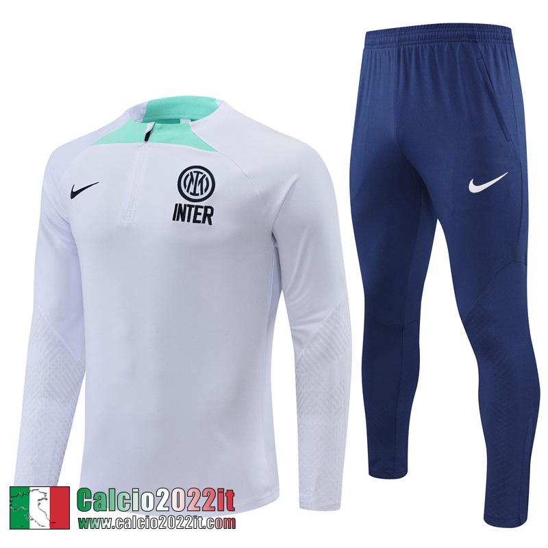 Inter Milan Tute Calcio Bianco Uomo 2022 2023 TG415