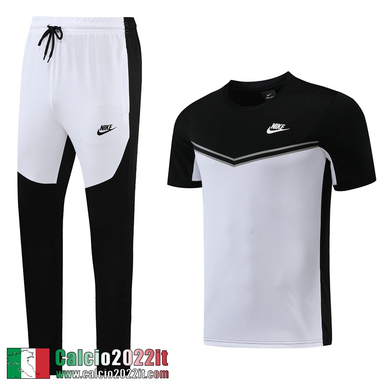 Sport Tute Calcio T Shirt bianco nero Uomo 2022 2023 TG477