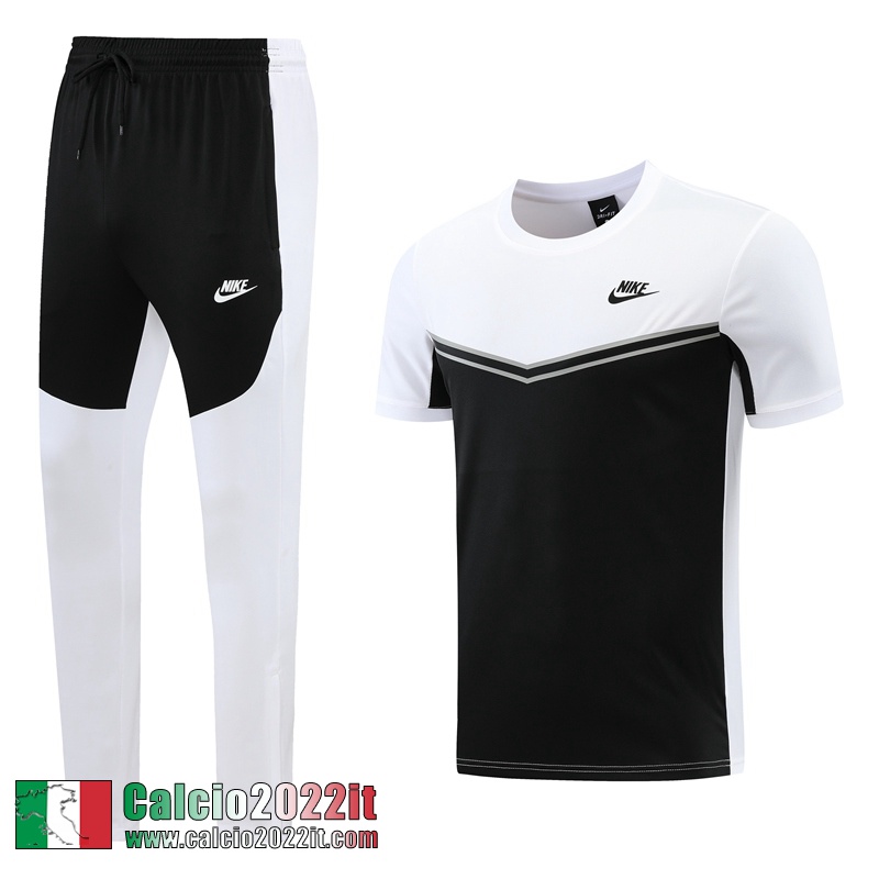 Sport Tute Calcio T Shirt nero bianco Uomo 2022 2023 TG478