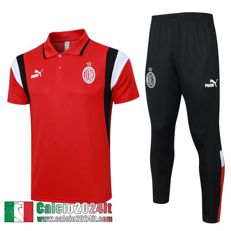 AC Milan Polo Shirts rosso Uomo 2023 2024 E10