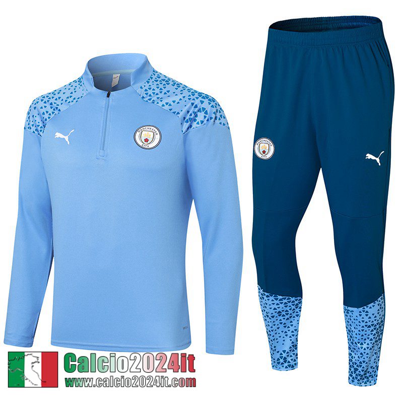 Manchester City Tute Calcio cielo blu Uomo 2023 2024 A123