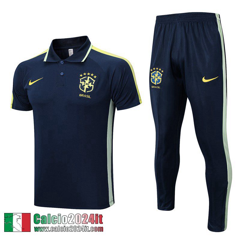 Brasile Polo Shirts blu navy Uomo 2022 2023 PL627