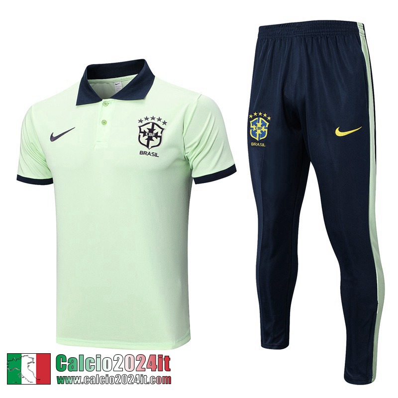Brasile Polo Shirts Verde Uomo 2022 2023 PL633