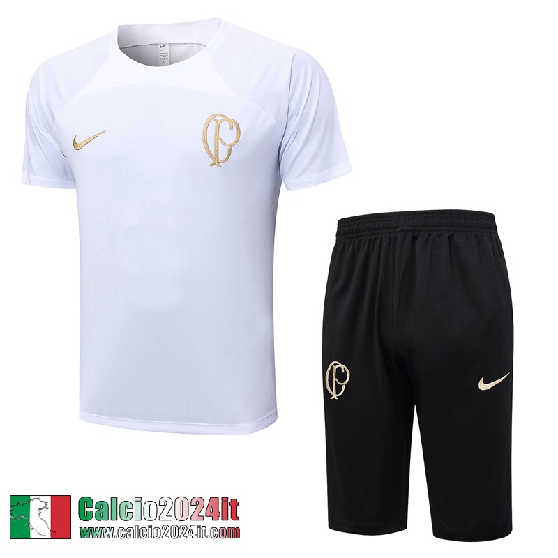 Corinthians Tute Calcio T Shirt Bianco Uomo 2023 2024 TG759