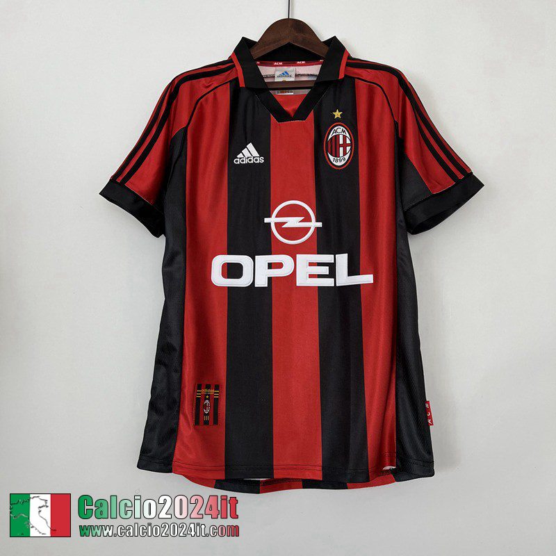 AC Milan Retro Maglia Calcio Prima Uomo 98 99 FG245