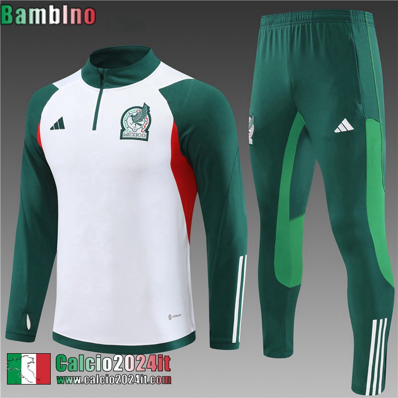 Messico Tute Calcio Bianco Bambini 2023 2024 TK600