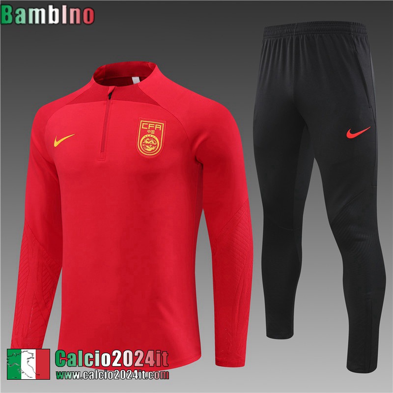 China Tute Calcio rosso Bambini 2023 2024 TK613