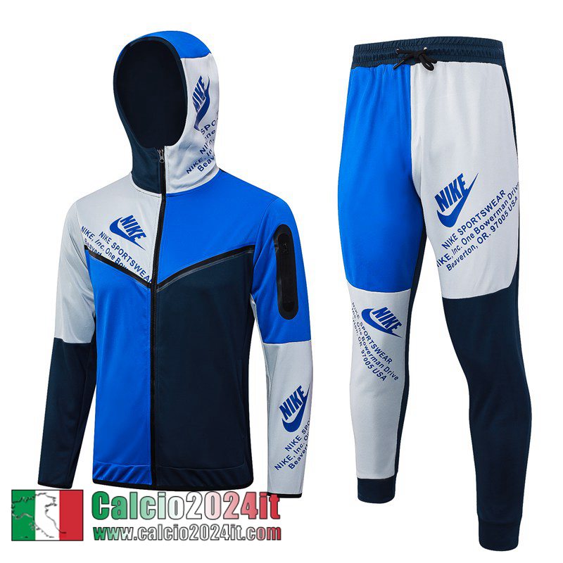 Sport Full-Zip Giacca Cappuccio blu scuro Uomo 2023 2024 JK783