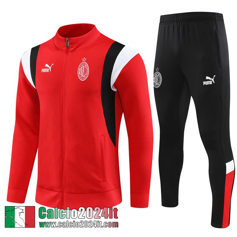 AC Milan Full-Zip Giacca rosso Uomo 2023 2024 JK787