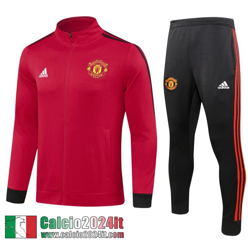 Manchester United Full-Zip Giacca rosso Uomo 2023 2024 JK815