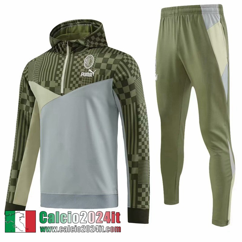 AC Milan Felpa Sportswear grigio-verde Uomo 2023 2024 SW69