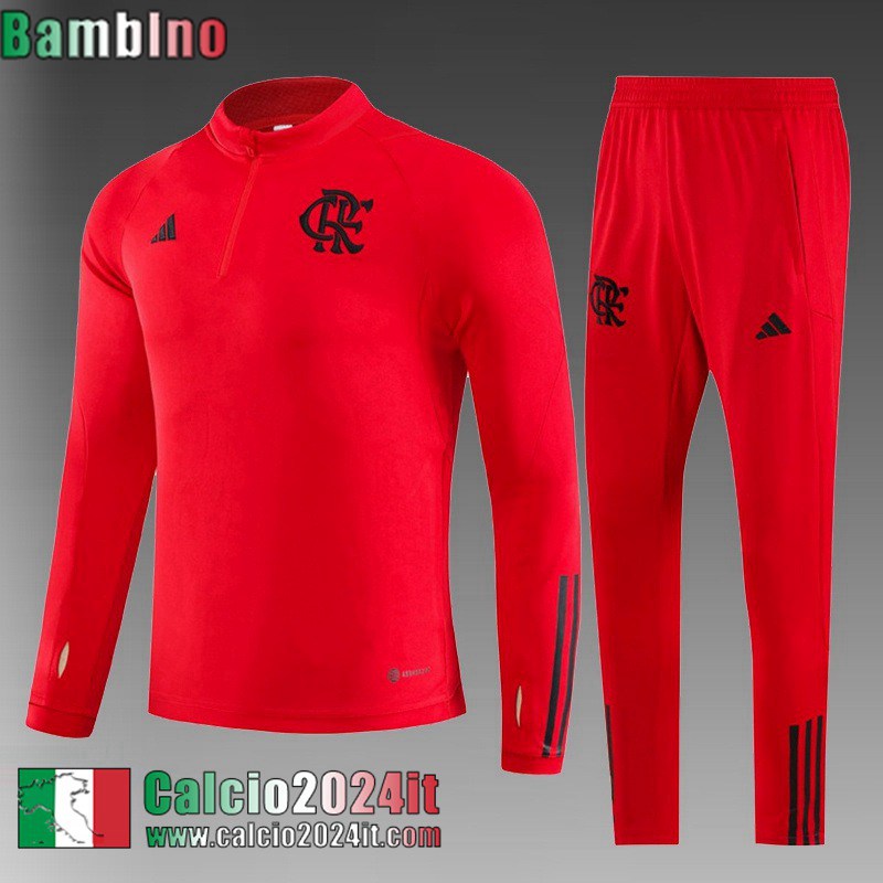 Flamengo Tute Calcio rosso Bambini 2023 2024 TK703