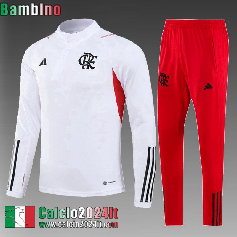 Flamengo Tute Calcio Bianco Bambini 2023 2024 TK704